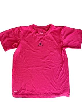 Jordan Kids Short Sleeve Dri Fit Tee - Red with Black Jumpman
